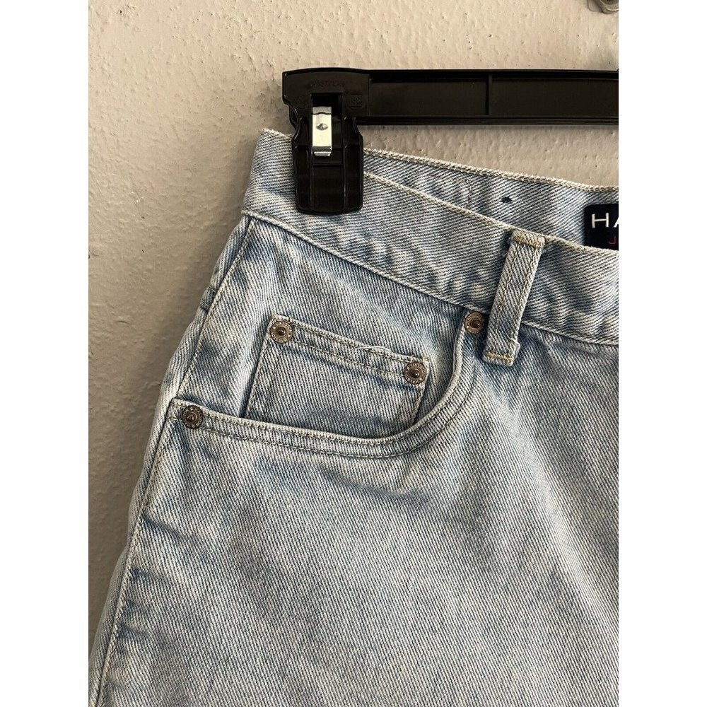 Halston Vintage High Waist Mom Denim Shorts Light Wash Size 6 - Picture 5 of 14